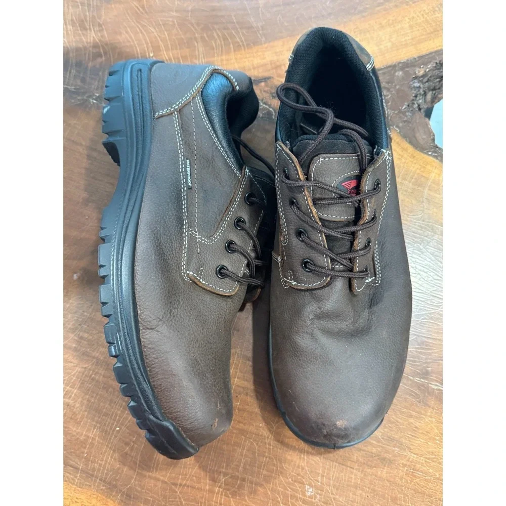 Avenger Foreman Oxford Waterproof Work Shoes Men's 14 Brown EH